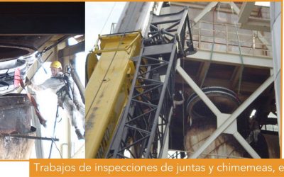 Trabajos verticales en juntas y chimeneas: seguridad y precisión en altura